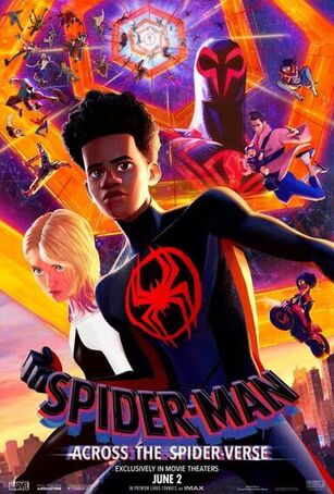 Spider Man Across The Spider Verse 2023 Hindi Dubbed Predvd 40144 Poster.jpg